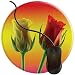 Produktbild Mauspad  Rosen-Blume Schöne Romance Blüte, Runde Gaming Mauspad Matte Reibungslos Weich Rutschfester Gummi Basis für PC Laptop 1U2573