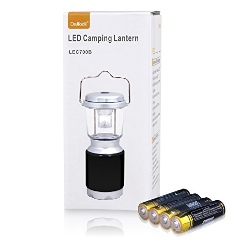 Daffodil LEC700B – LED Campinglampe – 3-in-1 Indoor/Outdoor Camping Laterne mit 3 Modi (4xAA Batterien inklusive) - 2