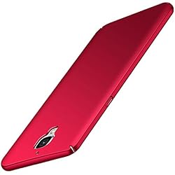 GOGODOG OnePlus 3 / 3T Funda Cobertura Total Ultra Delgada Mate Anti Resbalón Rasguño Resistente para One Plus 3 / 3T (Rojo)