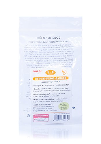 Goldischnuller Kieferform, 0 - 6 Monate