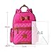 Produktbild Schulrucksack Kinder Rucksack Rucksack Schulranzen Schulranzen Schulranzen Mädchen Jungen Teen Rucksack,RoseRed-41*14*31cm