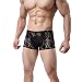 Produktbild Herrenmode Julywe Lace Mesh Boxershorts U konvex Dreidimensionales Design Atmungsaktive Unterhose 2 Schwarz + 1 Weiss Spitze Unterhose Sexy Männer