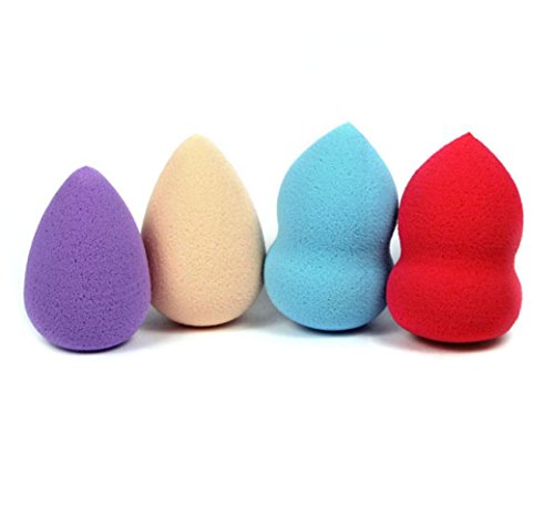 Tonsee® 4pcs Pro Beauty Flawless Makeup Blender Foundation Puff Shape Sponges