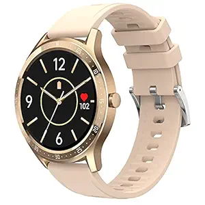 Fire-Boltt 360 SpO2 Full Touch Large Display Round Smart Watch with in-Built Games, 8 Days Battery Life, IP67 Water Resistant with Blood Oxygen and Heart Rate Monitoring (Gold) (BSW003)