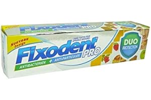 Fixodent Pro Plus Duo Maxi Pack XL Protection Antibactérien + Anti-Particules 40g (par ADS)