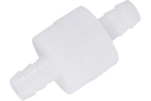 FTVOGUE Zawór zwrotny 8 mm Inline One Way Non-Return Plastikowe mechaniczne dopasowanie do oleju paliwowego woda gazowa powietrze