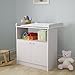 Baby Changing Unit (White) Nursery Furniture Chest Table with Storage Space