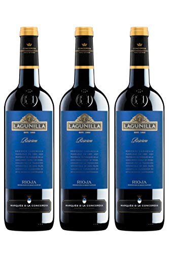 Lagunilla - Vino Tinto Reserva Botella 750 ml - Pack de 3uds x 750ml