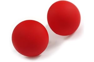 AVALAYA Red Matte Acrylic Button Shaped Stud Earrings/15mm Diameter