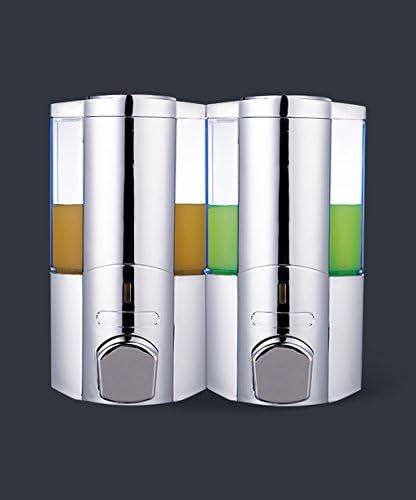 RZM Soap or Lotion Dispenser Wall Mounted Manually Soap Dispenser Shampoo Hand Sanitizer Dispensers Hotels Bathroom Soap Dispenser Soap Pump Dispenser ( Color : B , Size : 2 Head )