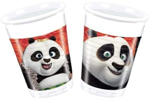 PROCOS 8 Becher * KUNG FU PANDA 3 * für Kindergeburtstag oder Mottoparty // Kinder Geburtstag Party Cups Partybecher Motto Dreamworks