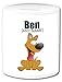 Produktbild personalisierbar Spardose – Animal Design – Hunde/Welpen Spardose (ein gopersonalised Design) – Jedem Nachricht/Name