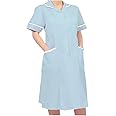 Woman Healthcare Dress Tunic Nurses Uniform Medical Dental Therapist Dress, Available in Navy, Royal, Sky, White Colors, Sizes Range: 6-30