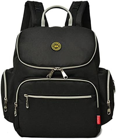 Abonnyc Large Capacity Multi-functional Baby Diaper Backpack Changing Bag Nappy Bags With Insulated Pockets and Changing Pad , Black