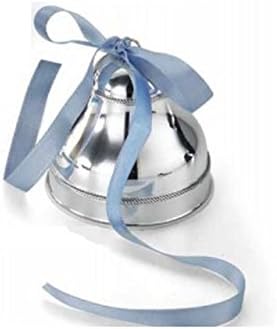 Varotto Alfredo Silver carillon with baby blue cord - cod. 88.X01001M - L. 8 cm - W. 8 cm - H. 8 cm - Ø8 cm by Varotto &amp; Co.