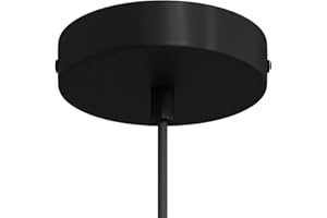 ‎CREATIVE CABLES creative cables - Zylindrischer Lampenbaldachin Kit aus Metall - Zylindrisch, Schwarz