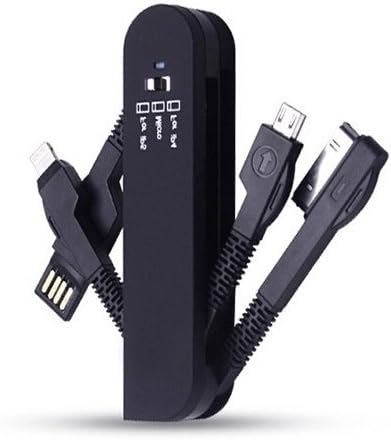 ESupFly Swiss Army Style Multi USB Charge Cable USB Charging Sync Cable USB Data Cable for Apple iPhone 4 4s 5 5s 6 6 Plus, iPad 2 3 iPad Air Mini, iPod, Samsung Note, Samsung Galaxy S6 / S6 Edge / S5 / S4, Mobile/Cell Phones Pads and MP3 players with Micro USB, other Micro USB devices (Black)