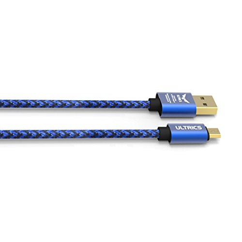 ULTRICS® Micro USB Kabel [3M – 9FT] Nylon geflochtenes Aufladeeinheits-Kabel Tangle geben Synchronisierungsauflade USB-androides Aufladeeinheits-Blei für Samsung-Galaxie, Sony, Nokia, Microsoft, Motorola, Kindle, Nexus, Huawei, LG, Xiaomi, OPPO – Lebenszeit-Garantie, Geld frei Zurück Garantie - 4