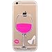 Produktbild Semoss Premium Ultra Slim TPU Silikon Weinglas Schutzhülle für Apple iPhone 6S 6G Goblet TPU Handyhülle Transparent Bumper Shell Gel Cover Silikon Hülle - Rose