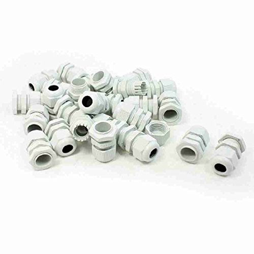Move&Moving(TM) White Plastic Waterproof Cable Gland Joint Connector