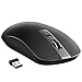 Produktbild VicTsing Drahtlose Maus Pro 2.4G Kabellose Maus mit Nano-Receiver, Wireless Maus Drei Justierbare DPI Level, Skin-Friendly, 24 Monate Batterielaufzeit für PC, Laptop, Computer und Mac – Schwarz