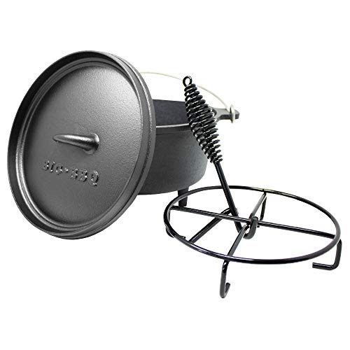 ToCis Big BBQ DO 4.5 Dutch Oven | Horno holandés de Hierro Fundido | pretratadas y curadas 10