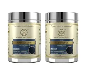 Khadi Natural Herbal Indigo Powder (150 g) Pack Of 2