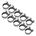 Produktbild Miji Hose Clamps, 10 PCS 304 Stainless Steel Pipe Clip Fuel Line Tube Fastener Super Heavy Duty T Bolt Clamp 6mm-20mm (18-20Mm)