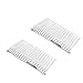 Veewon® 2pcs Bridal Wedding Veil Combs Metal Wire Hair Clip Combs 7.8cm 20 Teeth Silver
