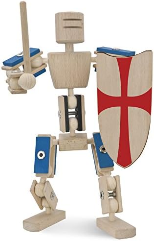Rewoodo Helden Aus Holz Knight Wooden Toys Construction Kit Actionfigure Wood Metal Boys Girls 3 Year Old