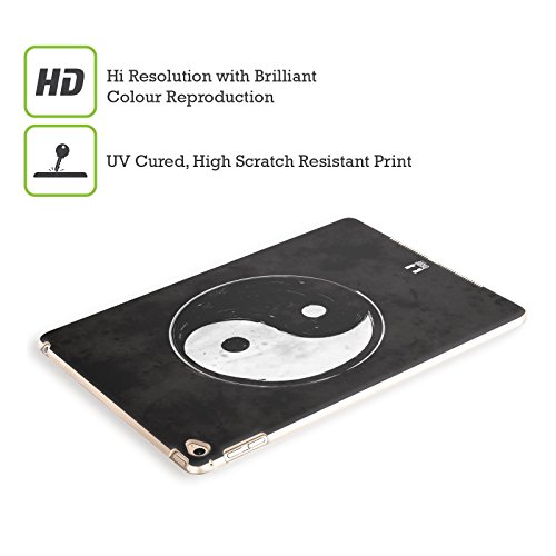 Head Case Designs Grunge Texture Yin Und Yang Kollektion Ruckseite Hülle für Apple iPad Pro 2 12.9 - 2