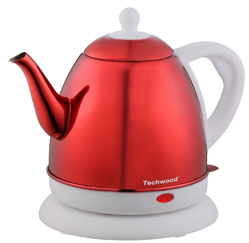 TECHWOOD tbi-1025 Wasserkocher Edelstahl rot 1 l