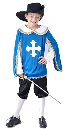 Preisvergleich Produktbild P 'tit Clown 87467 Kostüm Kinder Musketier – Blau
