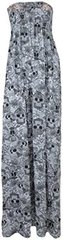 Womens Printed Boob Tube Stretch Ladies Sheering Maxi Plus Dress Size 8-26