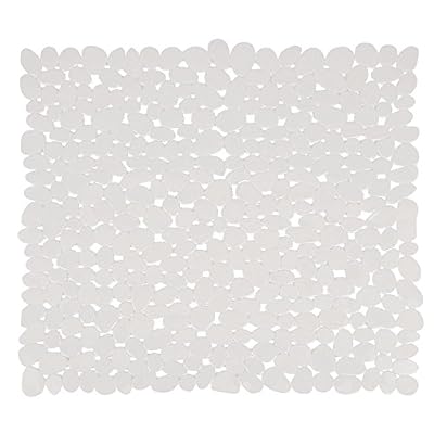 MSV 2108288 Galets Tapis à Douche Blanc