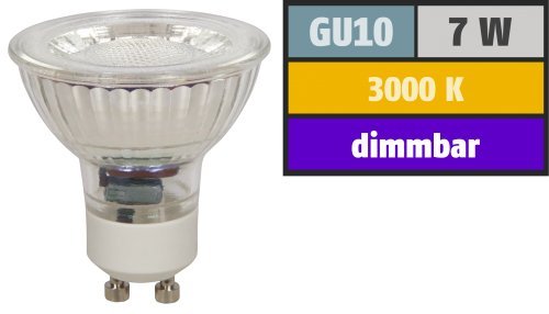 Preisvergleich Produktbild LED-Strahler McShine ''MCOB'' GU10. 7W. 450 lm. warmweiß. dimmbar