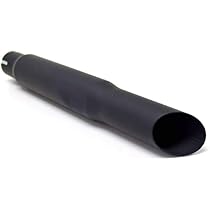 Silenziatore Scarico Tubo Di Scarico Per Moto Da 12 Pollici Tubo Di Scarico Per Tubo Di Scarico Cafe Racer Universale Per Suzuki Custom Chopper Bobber (Colore : Nero