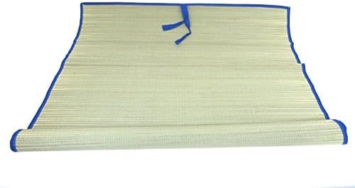 Icetek Sports MatB1 Straw Beach Mat, Blue, 70" x 35"