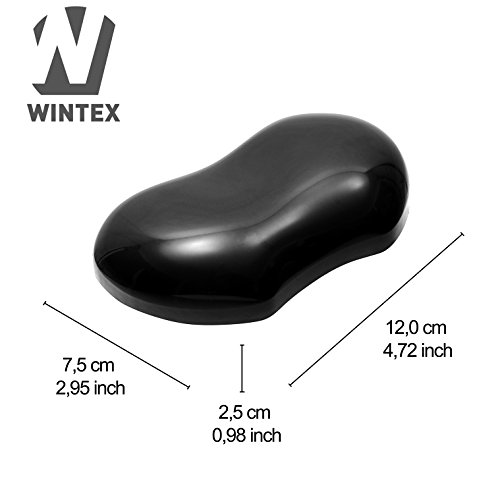 WINTEX Handballenauflage zur Entlastung des Handgelenks in schwarz aus Spezialgel | 2 Jahre Zufriedenheitsgarantie | Handgelenkauflage (ergonomisch) - 3