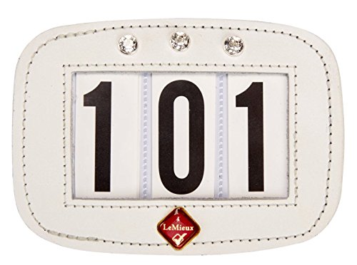 Lemieux-Saddle-Pad-Number-Holder-White-Diamonte