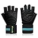 Produktbild YONGYAO Halb Finger Handschuhe Fitness-Radsport Outdoor-Armbänder Mit Männern und Frauen Gewichtheben Hanteln Üben Atmungsaktive Rutschfeste-Blau M