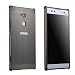 Produktbild Honghushop Gebürstet Handyhülle Schutzhülle für Sony Xperia XA2 Ultra schwarz Etui Metall Rahmen Kunststoff Zurück Slim Case Starr Stark Eckschutz Anti-Fingerabdruck Schutzhülle Hülle Hardcase