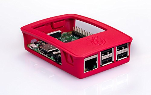 Raspberry 9098132 - Caja de Ordenador  Color Rojo y Blanco