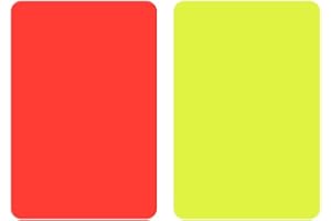 SYSOW BMTLFG Carte da arbitro, per arbitro, per sport arbitrali, cartine rosse e gialle da calcio
