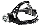 AGM 1800LM CREE XM-L T6 LED Headlight Headlamp + Rechargeable Battery + UK Charger