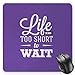 Produktbild BGLKCS Motivational Mauspads,Abstract Slogan Composition Stimulating Active Life Carpe Diem Philosophy,Standard Size Rectangle Non-Slip Rubber Mousepad,Purple White