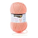 Unidad de longitud: 184 m Schachenmayr Hilo para Tejer Bravo Baby 185 (9801212), Prendas de bebé, Lana, Albaricoque, 6 x 12 x 6 cm