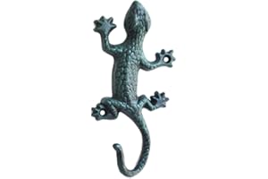 Angoily GECO de Metal Decoración de La Pared Arte de Lagartija Escultura Artesanías Estatua Inspiradora Decoración de La Pared Ornamento de Metal Escultura de La Pared para La Decoración