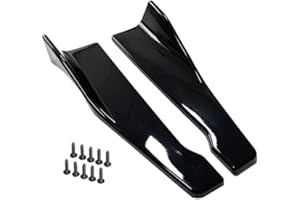 VEROCH 2PCS Auto ABS Minigonne Laterali, per Alfa Romeo Series Mito Giulietta 159 Giulia (48cm) Alettoni Laterali Estensioni Anti collisione Splitter Car protettore Accessori,A/Glossy Black