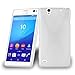 Produktbild Sony Xperia C4 Silikonhülle in HALB DURCHSICHTIG von Cadorabo - X-Line Design TPU Schutzhülle für Sony Xperia C4 – Handyhülle Bumper Case Backcover in HALB TRANSPARENT